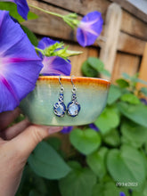 Load image into Gallery viewer, Danity Rainbow Moonstone Leaf Earrings