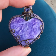 Load image into Gallery viewer, Hackmanite Heart Pendant