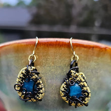Load image into Gallery viewer, Neon Apatite Earrings