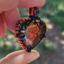 Load image into Gallery viewer, Sonora Sunrise Chrysocolla Heart Pendant
