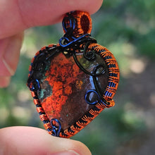 Load image into Gallery viewer, Sonora Sunrise Chrysocolla Heart Pendant