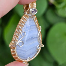 Load image into Gallery viewer, Blue Lace Agate Pendant