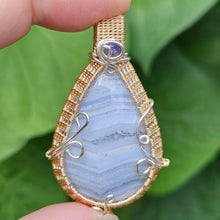 Load image into Gallery viewer, Blue Lace Agate Pendant