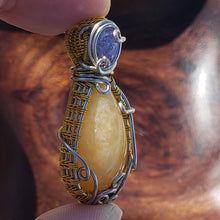 Load image into Gallery viewer, Orange Calcite Dainty Pendant