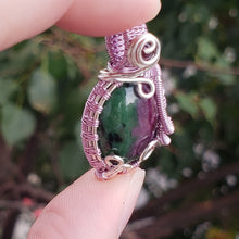 Load image into Gallery viewer, Ruby Zoisite Dainty Pendant