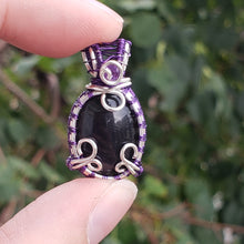 Load image into Gallery viewer, Rainbow Obsidian Dainty Pendant