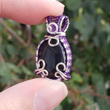 Load image into Gallery viewer, Rainbow Obsidian Dainty Pendant