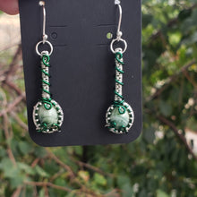 Load image into Gallery viewer, Pastel Green Guatemalan Jadeite Dainty Earrings