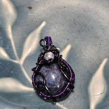 Load image into Gallery viewer, Dainty Velvet Obsidian Pendant