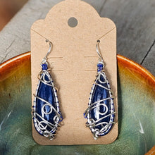 Load image into Gallery viewer, Blue Chalcedony Earrings