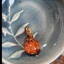 Load image into Gallery viewer, Gemmy Carnelian Agate Pumpkin Pendant