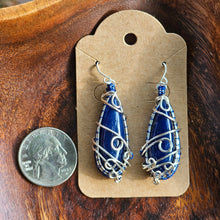 Load image into Gallery viewer, Blue Chalcedony Earrings