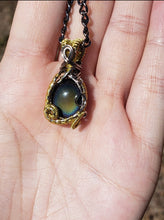 Load image into Gallery viewer, Dainty Rainbow Obsidian Pendant