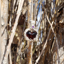 Load image into Gallery viewer, Red Amber Heart Dainty Pendant