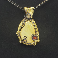 Load image into Gallery viewer, Yellow Opal Pendant