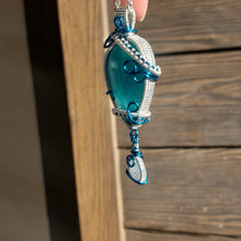 Load image into Gallery viewer, Ice Amazonite and Moonstone Pendant