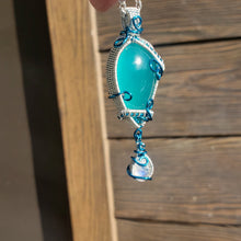 Load image into Gallery viewer, Ice Amazonite and Moonstone Pendant