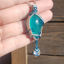 Load image into Gallery viewer, Ice Amazonite and Moonstone Pendant