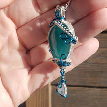 Load image into Gallery viewer, Ice Amazonite and Moonstone Pendant