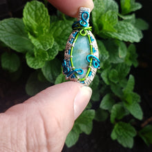 Load image into Gallery viewer, Dainty Chrysocolla Pendant