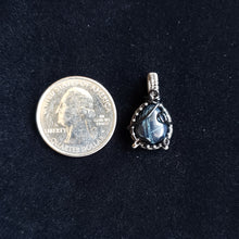 Load image into Gallery viewer, Spiderweb Obsidian Dainty Pendant