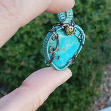 Load image into Gallery viewer, Arizona Turquoise Heart Pendant