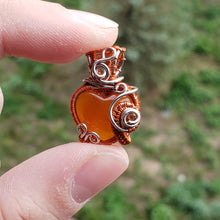 Load image into Gallery viewer, Carnelian Agate Dainty Heart Pendant