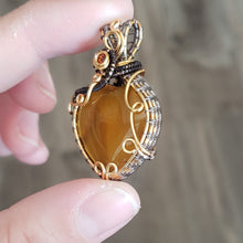 Load image into Gallery viewer, Yellow Chalcedony Heart Pendant