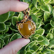 Load image into Gallery viewer, Yellow Chalcedony Heart Pendant