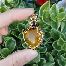 Load image into Gallery viewer, Yellow Chalcedony Heart Pendant