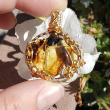 Load image into Gallery viewer, Amber Pumpkin Pendant