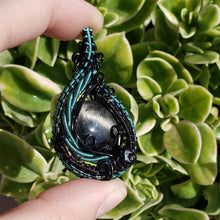 Load image into Gallery viewer, Gold Sheen Obsidian Heady Pendant