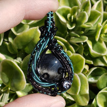 Load image into Gallery viewer, Gold Sheen Obsidian Heady Pendant