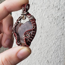 Load image into Gallery viewer, Petrified Opal Wood Heart Pendant