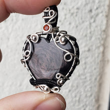 Load image into Gallery viewer, Hypersthene Heart Pendant