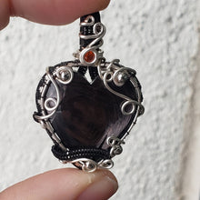 Load image into Gallery viewer, Hypersthene Heart Pendant