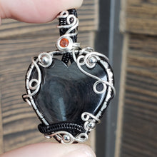 Load image into Gallery viewer, Hypersthene Heart Pendant