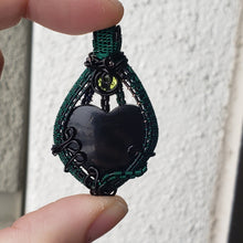 Load image into Gallery viewer, Shungite Heart Pendant
