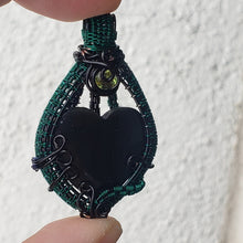 Load image into Gallery viewer, Shungite Heart Pendant