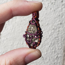 Load image into Gallery viewer, Dainty Pyrite Druzy Pendant