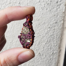 Load image into Gallery viewer, Dainty Pyrite Druzy Pendant