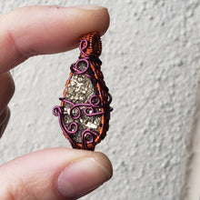 Load image into Gallery viewer, Dainty Pyrite Druzy Pendant
