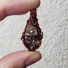 Load image into Gallery viewer, Dainty Pyrite Druzy Pendant