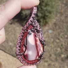 Load image into Gallery viewer, Pink Mookaite Heady Pendant