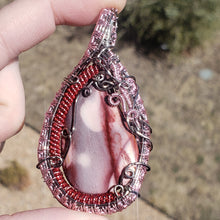 Load image into Gallery viewer, Pink Mookaite Heady Pendant