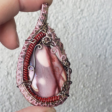 Load image into Gallery viewer, Pink Mookaite Heady Pendant