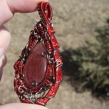 Load image into Gallery viewer, Strawberry Quartz Heady Pendant