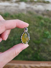 Load image into Gallery viewer, Amber Leaf Pendant

