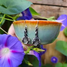 Load image into Gallery viewer, Dainty Dot Rutile Quartz Pumpkin Earrings
