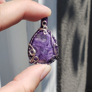 Purple Charoite Pendant